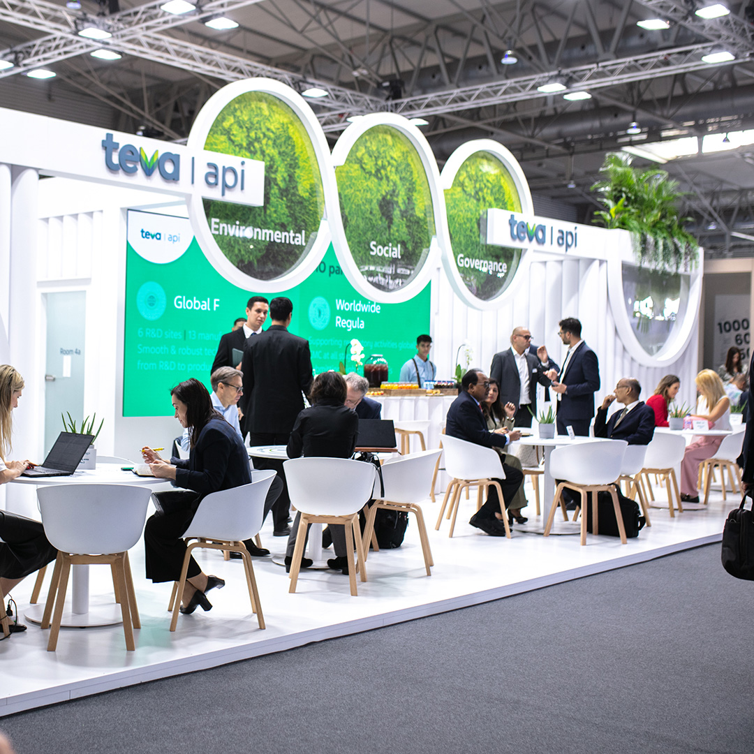 Pharma professionals at CPHI event