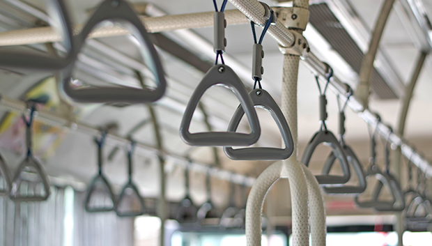 image of bus handles