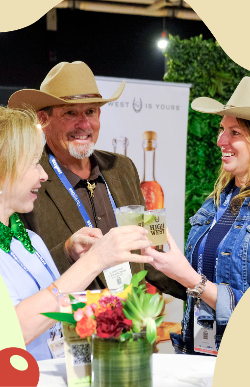 People gathered in front of vendor stalls