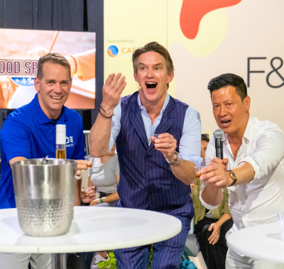 Woman using a shaker