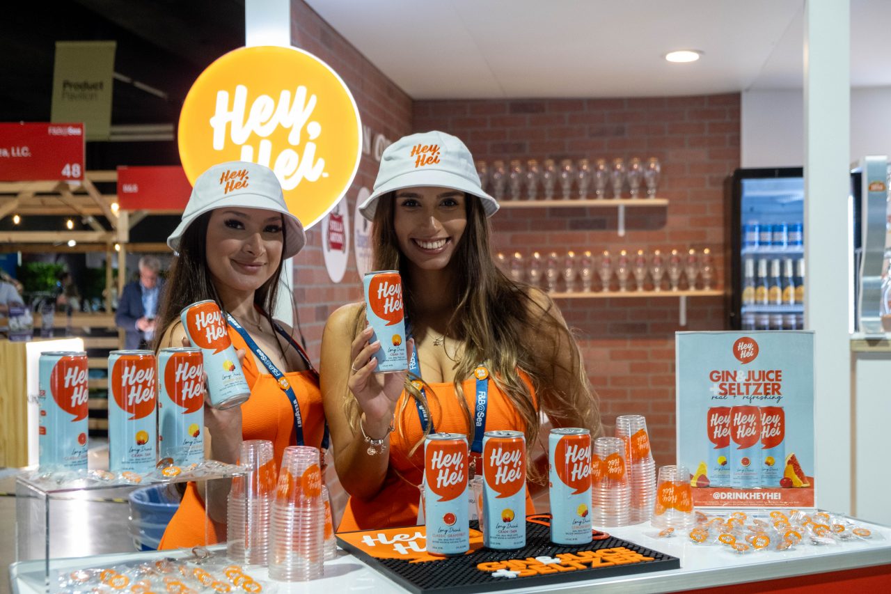 People smiling to camera at the show